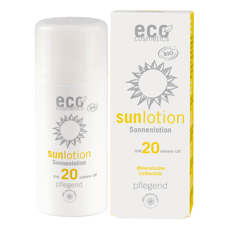 eco cosmetics - Sonnenlotion LSF 20 mit Granatapfel und Goji Beere - 100 ml