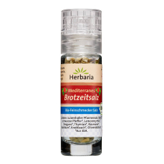Herbaria - Mediterranes Brotzeitsalz bio Mini-Mühle - 15 g