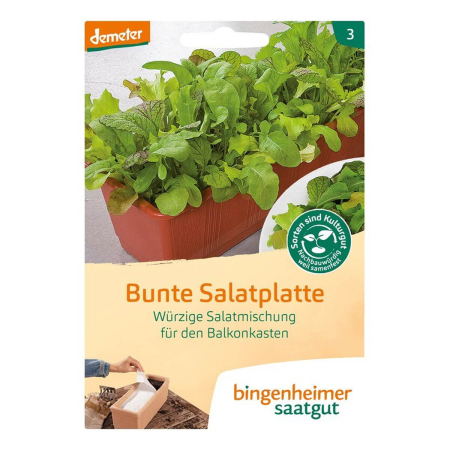 Bingenheimer Saatgut - Bunte Salatplatte als Saatplatte - 1 Tüte