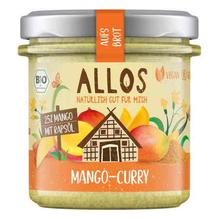 Allos - aufs Brot Mango-Curry-Aufstrich - 140 g