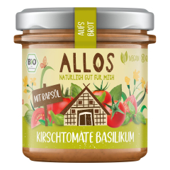 Allos - aufs Brot Kirschtomate-Basilikum-Aufstrich - 140 g