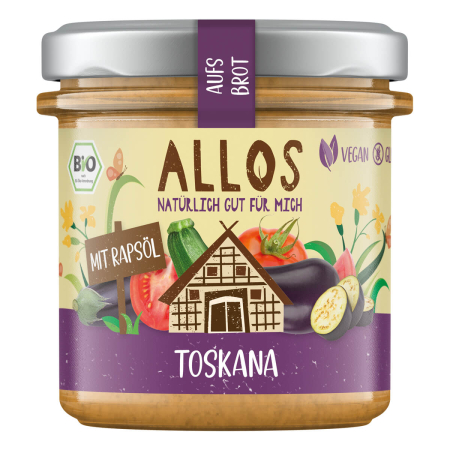 Allos - aufs Brot Toskana-Aufstrich - 140 g