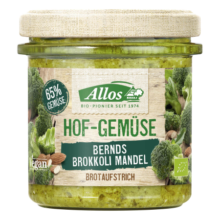 Allos - Hof-Gemüse Bernds Brokkoli-Mandel-Aufstrich - 135 g