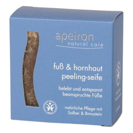 Apeiron - Fuß und Hornhaut Peeling-Seife 100g - 100 g