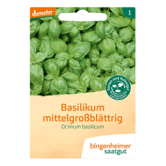 Bingenheimer Saatgut - Basilikum mittelgroßblättrig - 1 Tüte