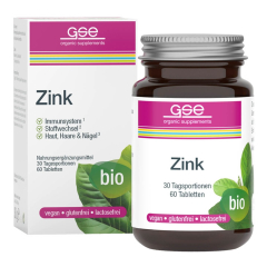 GSE - Zink Compact bio 60 Tabl. à 500 mg - 30 g