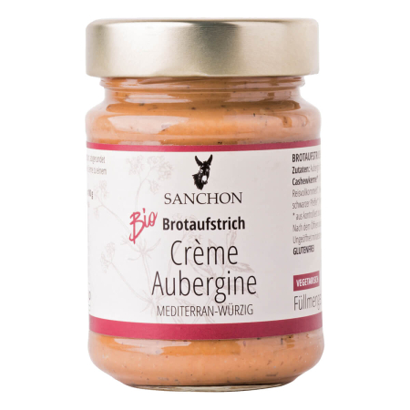 Sanchon - Brotaufstrich Crème Aubergine - 190 g