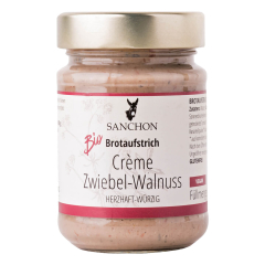 Sanchon - Brotaufstrich Crème Zwiebel-Walnuss - 190 g