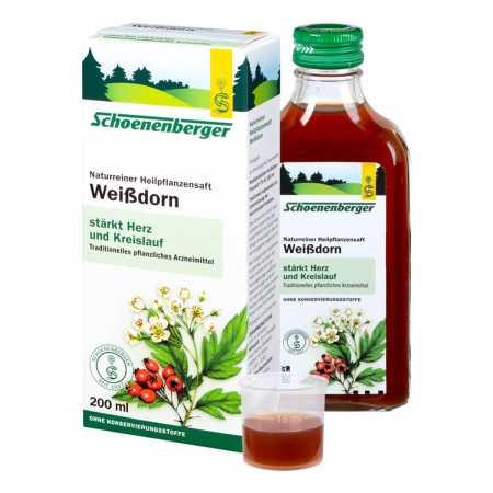 Schoenenberger - Weißdorn Naturreiner Heilpflanzensaft - 200 ml