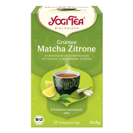 Yogi Tea - Grüntee Matcha Zitrone bio 17 x 1,8 g