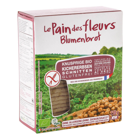 Blumenbrot - Knusprige Kichererbsen-Schnitten bio - 150 g