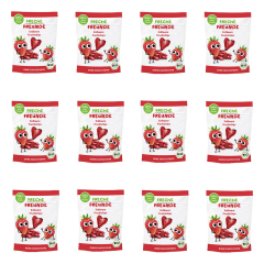 Freche Freunde - Fruchtchips Erdbeere bio - 12 g - 12er Pack