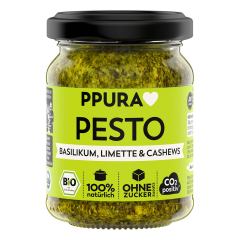 PPURA - Pesto Basilikum Limette und Cashews bio - 120 g