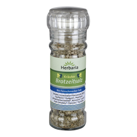 Herbaria - Kräuter Brotzeitsalz bio Mühle - 75 g