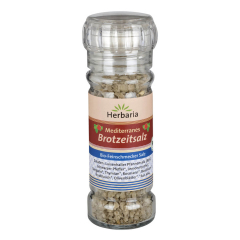 Herbaria - Mediterranes Brotzeitsalz bio Mühle - 80 g