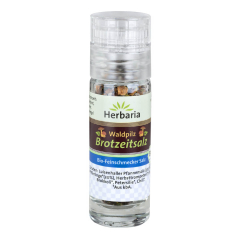 Herbaria - Waldpilz Brotzeitsalz bio Mini-Mühle - 9 g