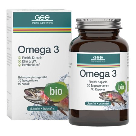GSE - Omega 3 Fischöl 90 Kapseln à 1080 mg - 1 Pack