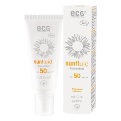 eco cosmetics - Sonnenfluid LSF 50 getönt Q10 - 100 ml