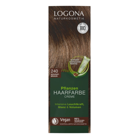 Logona - Pflanzen Haarfarbe Creme 240 nougatbraun - 150 ml