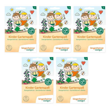 Bingenheimer Saatgut - Kinder Gartenspaß - 5er Pack