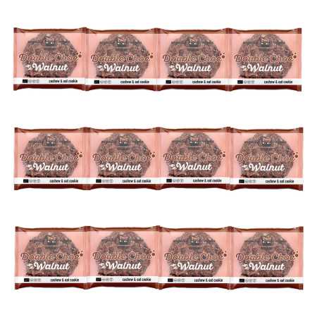 KookieCat - Cashew-Hafer-Cookie cacao nibs und walnut - 50 g - 12er Pack