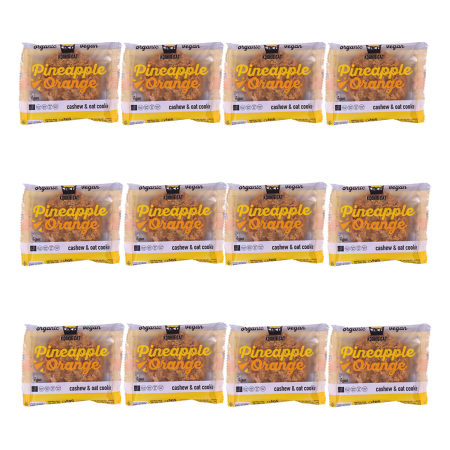KookieCat - Cashew-Hafer-Cookie pineapple und orange - 50 g - 12er Pack