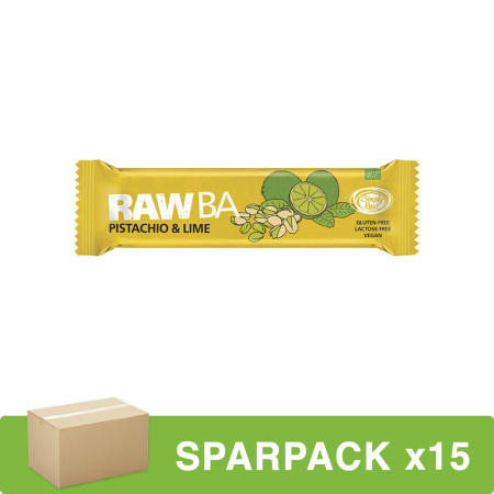 Simply Raw - RAW BA Pistachio und Lime - 40 g - 15er Pack