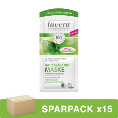 lavera - Hautklärende Maske Minze - 10 ml - 15er Pack
