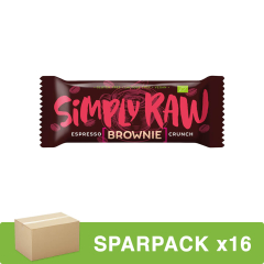 Simply Raw - BRAWNIE Espresso Crunch - 45 g - 16er Pack