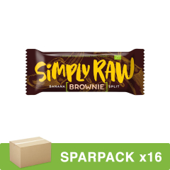Simply Raw - BRAWNIE Banana Split - 45 g - 16er Pack