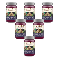 Allos - Frucht Pur 75% Brombeere Fruchtaufstrich - 250 g...