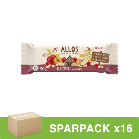 Allos - Hafer Flapjack Landfrüchte - 50 g - 16er Pack