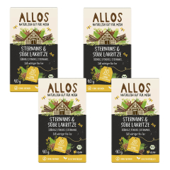 Allos - Sternanis und Süße Lakritze Tee - 40 g - 4er Pack