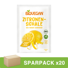Biovegan - Zitronenschale gerieben bio - 9 g - 20er Pack
