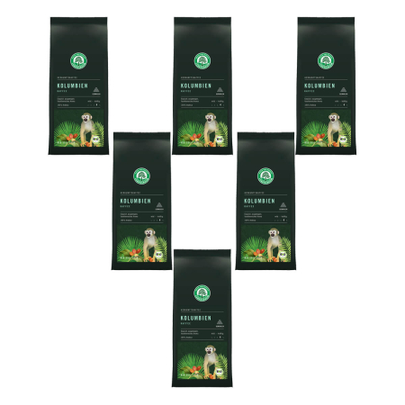 Lebensbaum - Kolumbien Hacienda Cincinnati Kaffee gemahlen - 250 g - 6er Pack
