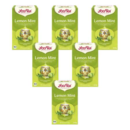 Yogi Tea - Lemon Mint bio 17 x 1,8 g - 6er Pack