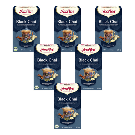 Yogi Tea - Black Chai bio 17 x 2,2 g - 6er Pack