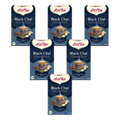 Yogi Tea - Black Chai bio 17 Filterbeutel a 2,2 g - 6er Pack