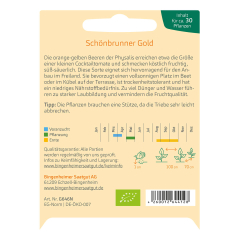 Bingenheimer Saatgut - Physalis Schönbrunner Gold - 1 Pack