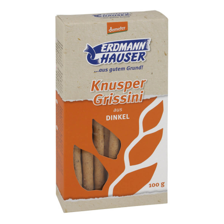 ErdmannHauser - demeter Knusper Grissini - 100 g - 7er Pack