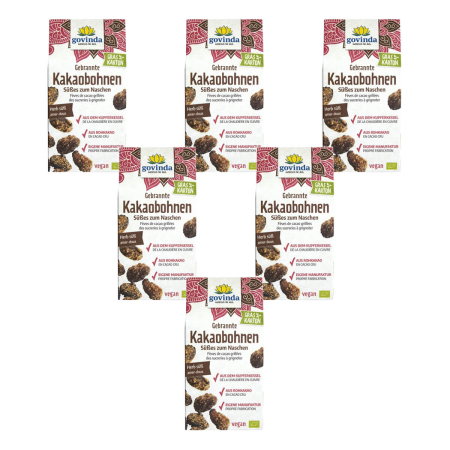 Govinda - Kakaobohnen karamelisiert - 100 g - 6er Pack