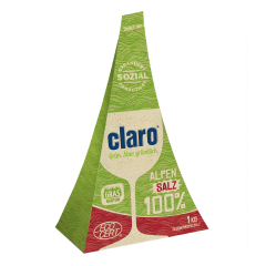 claro - 100% Alpensalz in der Pyramide - 1 kg