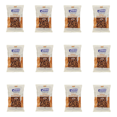 ErdmannHauser - Weizenvollkornknusperbrezeln demeter - 125 g - 12er Pack