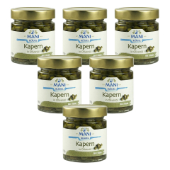 MANI Bläuel - Kapern in Olivenöl bio - 180 g - 6er Pack