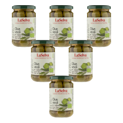 LaSelva - Grüne Oliven mit Stein in Salzlake - 310 g...