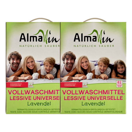 AlmaWin - Vollwaschmittel - 4,6 kg - 2er Pack