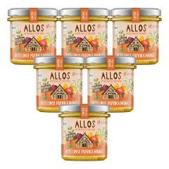 Allos - Linsen-Aufstrich Rote Linse Paprika Mango - 140 g...