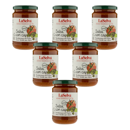 LaSelva - Tomatensauce mit Kapern - Salsa con capperi - 280 g - 6er Pack