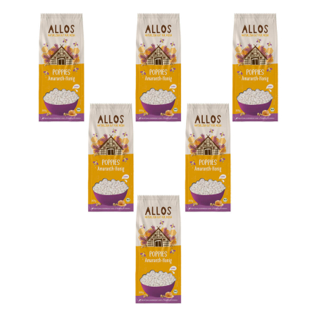 Allos - Amaranth Honig Poppies - 300 g - 6er Pack