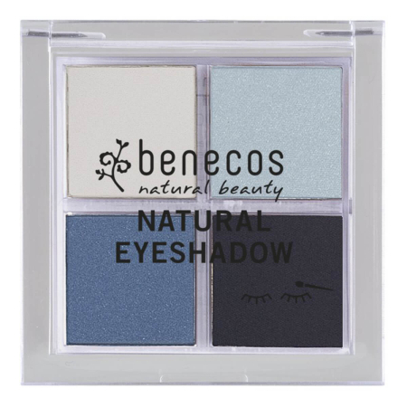 benecos - Natural Quattro Eyeshadow true blue - 4,8 g